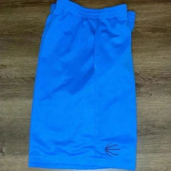 NBA Elevation Blue Black Logo Drawstring Basketball Shorts - Picture 6 of 10